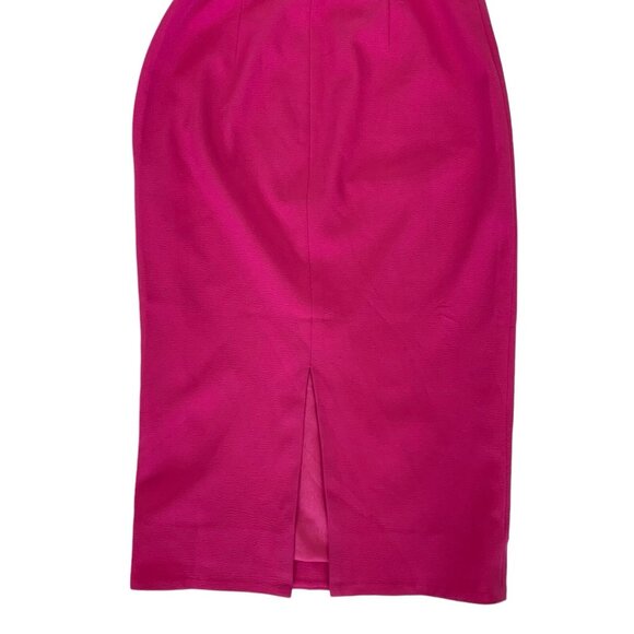 Dress The Population Tiffany Dress XXS Bright Fuchsia One Shoulder Midi - Picture 8 of 12